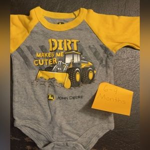 John Deere 6-9 months Long Sleeve onesie